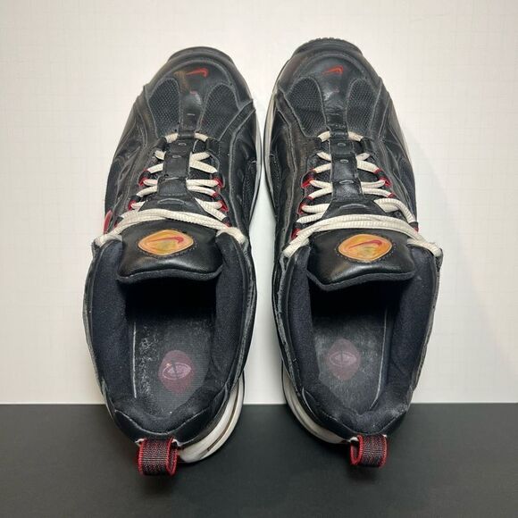 VTG 2003 Mens NIKE Black Leather Athletic Shoes / Size 11 - Picture 5 of 9